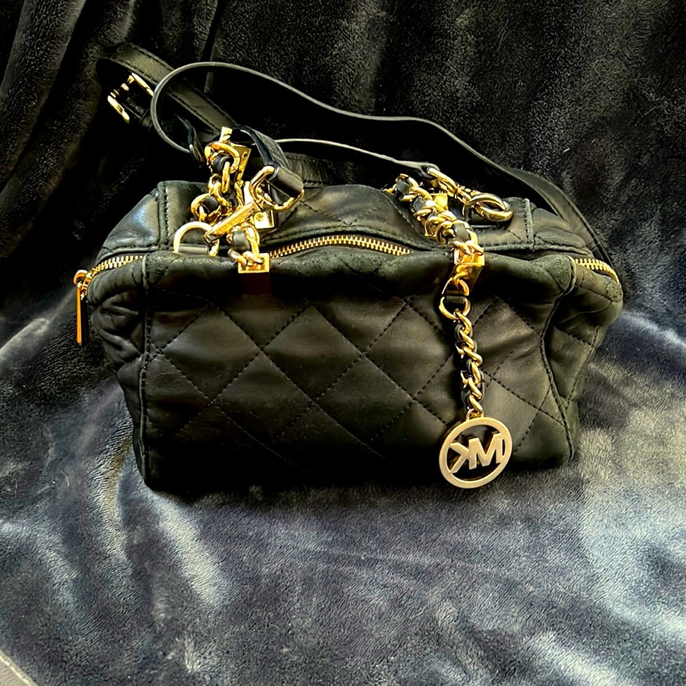 Black & Gold Michael Kors Bag
